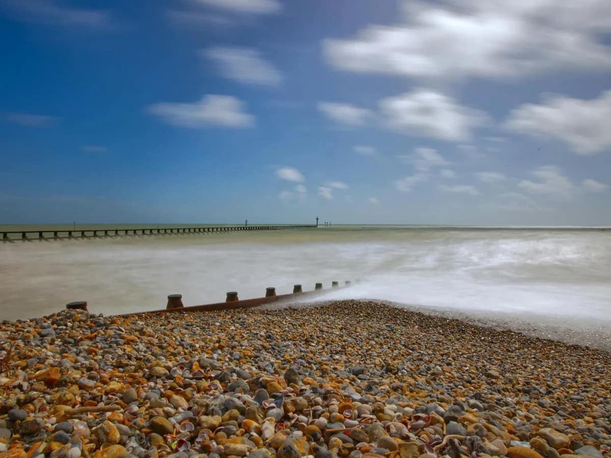 Littlehampton beach and shoreline