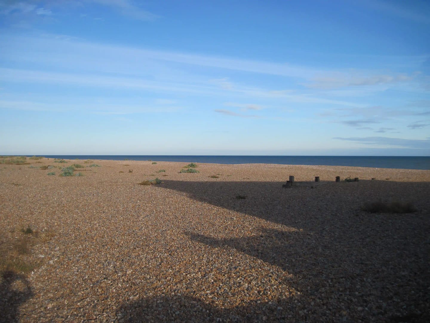 Shingle beach and shoreline at East Preston